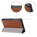 Asus Fonepad 8 FE380CXG - PU Flip Stand Tablet Protective Cover Case Support Sleep Wake Function - Brown